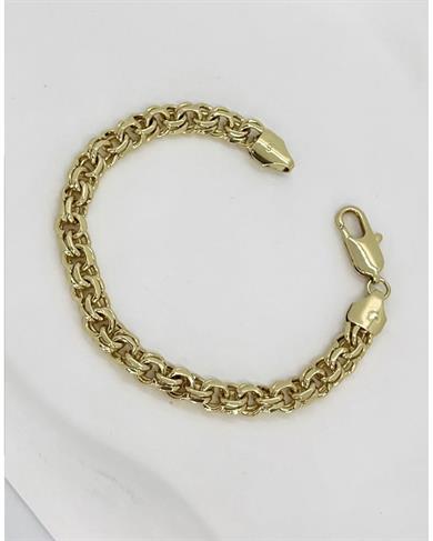 VIP 14K Altın Kaplama Gurmet Zincir Bileklik Kombini