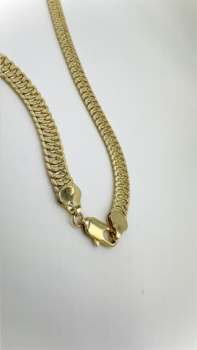 Vp 14 K Çift Balık Sırtı Model Kolye 50cm