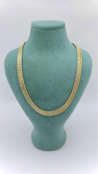 Vp 14 K Çift Balık Sırtı Model Kolye 50cm