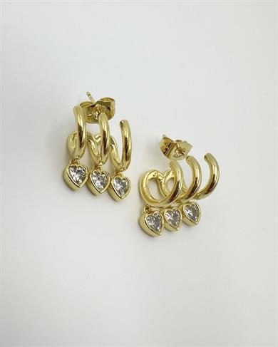 Vp 14 K Çok Görünümlü Taşlı Model Küpe