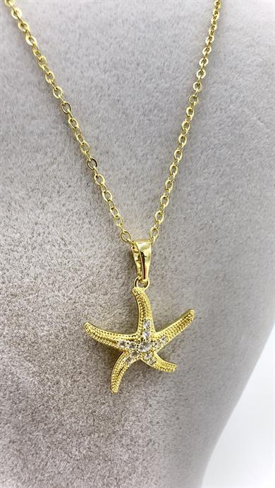 Vp 14 K Deniz Yıldızı Model Kolye 45cm