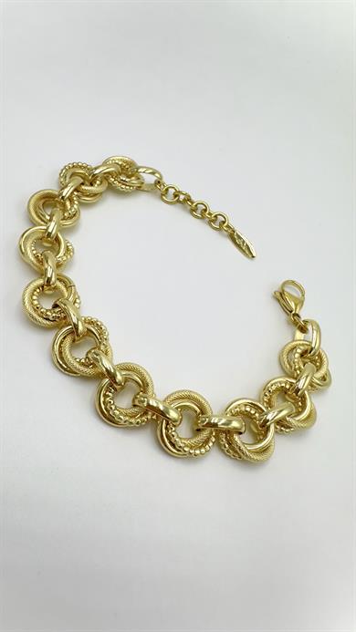 Vp 14 K Dokulu Halka Model Bileklik