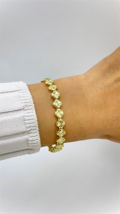 Vp 14 K Gold Yonca Model Bileklik