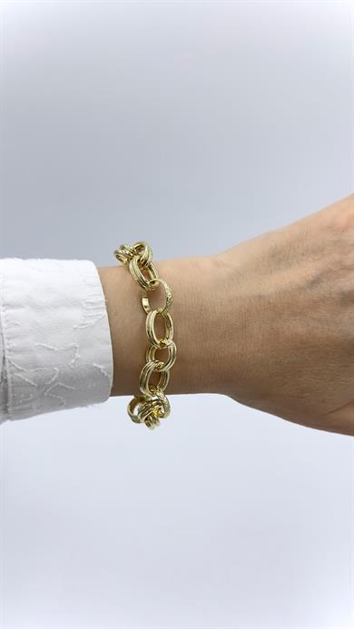 Vp 14 K Halka Bağlantılı Oval Model Bileklik