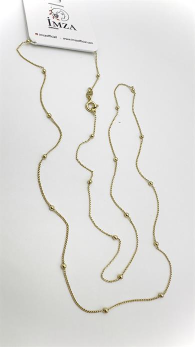 Vp 14 K Hayalet Dorika Zincir Kolye 60cm