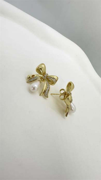 Vp 14 K İncili Fiyonk Küpe