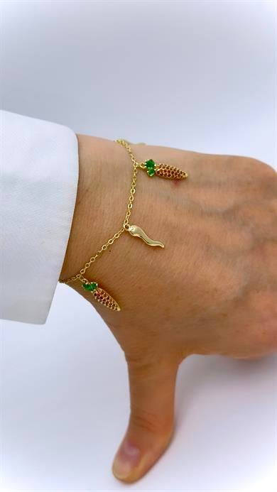 Vp 14 K Kırmızı Biber Model Bileklik