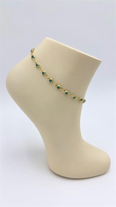 Vp 14 K Mavi Taşlı Halhal