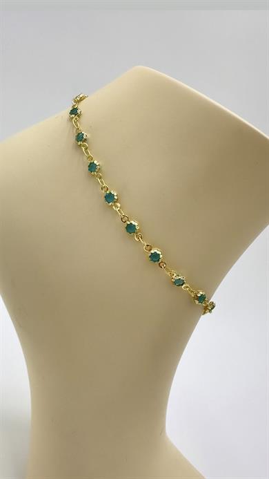 Vp 14 K Mavi Taşlı Halhal