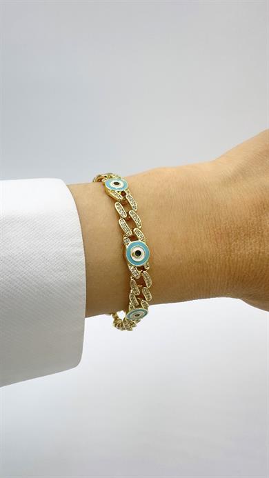 Vp 14 K Nazar Boncuklu Gurmet Bileklik