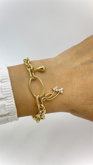 Vp 14 K Oval Damla Model Bileklik