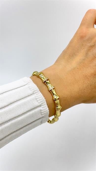 Vp 14 K Özel Seri Taşlı Kemik Model Bileklik