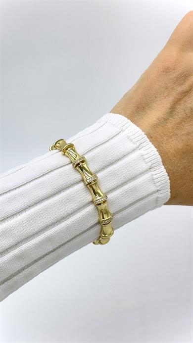 Vp 14 K Özel Seri Taşlı Kemik Model Bileklik