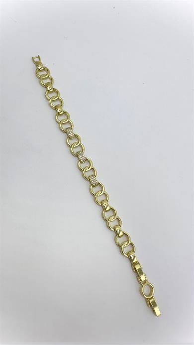 Vp 14 K Pavé Bağlantılı Halka Model Bileklik