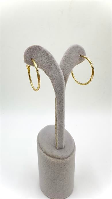 Vp 14 K Pırıltı Halka Model Küpe