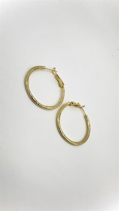 Vp 14 K Pırıltı Halka Model Küpe