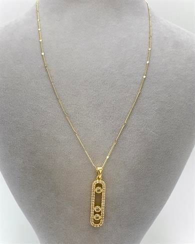 Vp 14 K Royal Bar Model Kolye 45cm