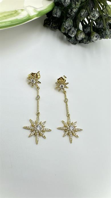 Vp 14 K Sallantılı Yıldız Model Küpe