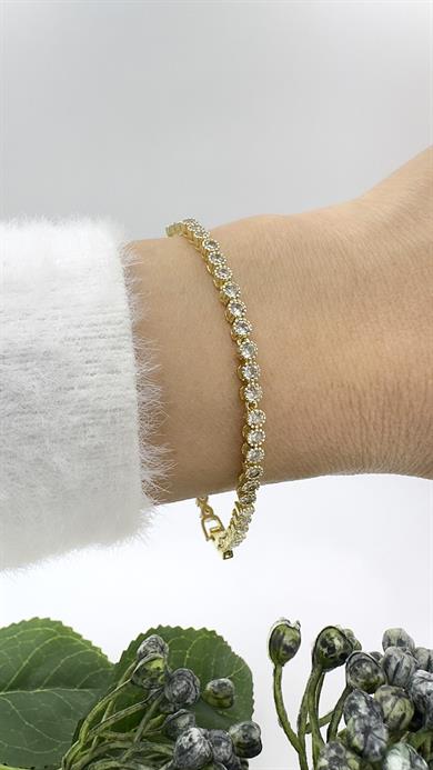 Vp 14 K Sıra Taşlı Tenis Model Bileklik