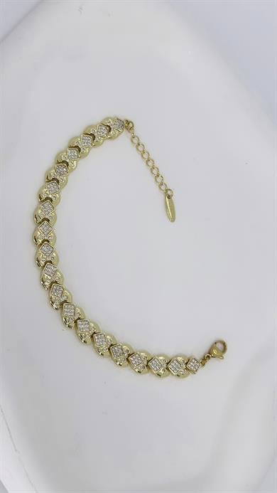 Vp 14 K Sıralı Kalp Serisi Bileklik