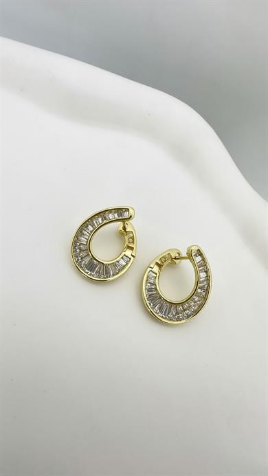 Vp 14 K Taşlı Asimetrik Küpe