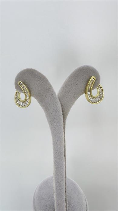 Vp 14 K Taşlı Asimetrik Küpe