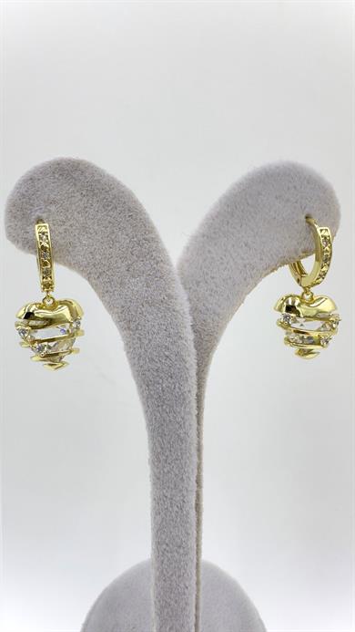 Vp 14 K Taşlı Charm Model Küpe