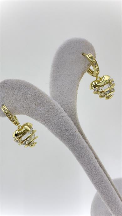 Vp 14 K Taşlı Charm Model Küpe