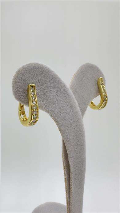 Vp 14 K Taşlı Damla Model Küpe