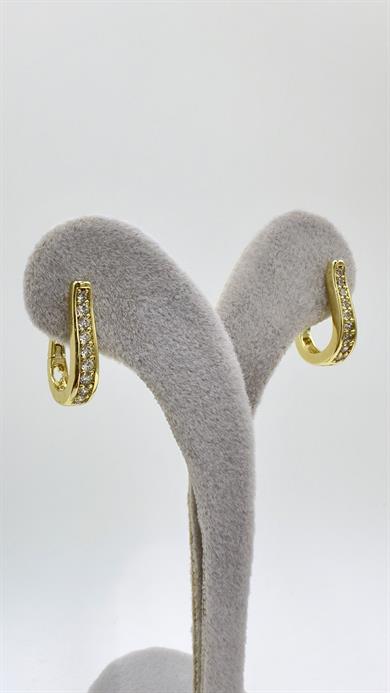Vp 14 K Taşlı Damla Model Küpe