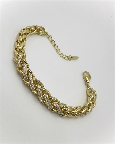 Vp 14 K Taşlı Double Crown Model Bileklik