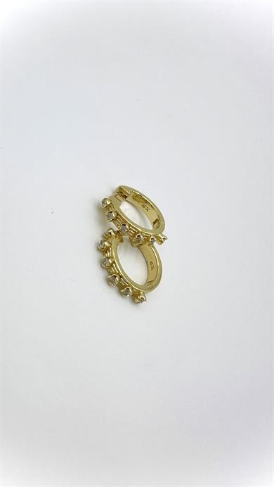 Vp 14 K Taşlı Halka Model Küpe