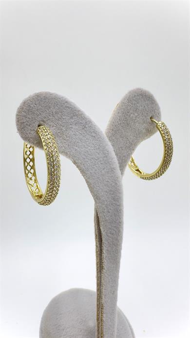 Vp 14 K Taşlı Halka Model Küpe