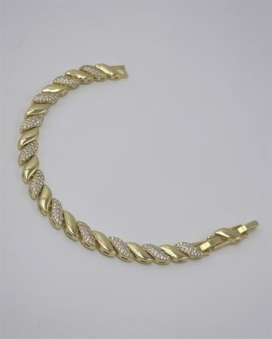 Vp 14 K Taşlı Helix Model Bileklik