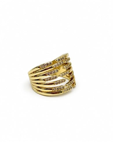 Vp 14 K Taşlı Kaburga Model Yüzük