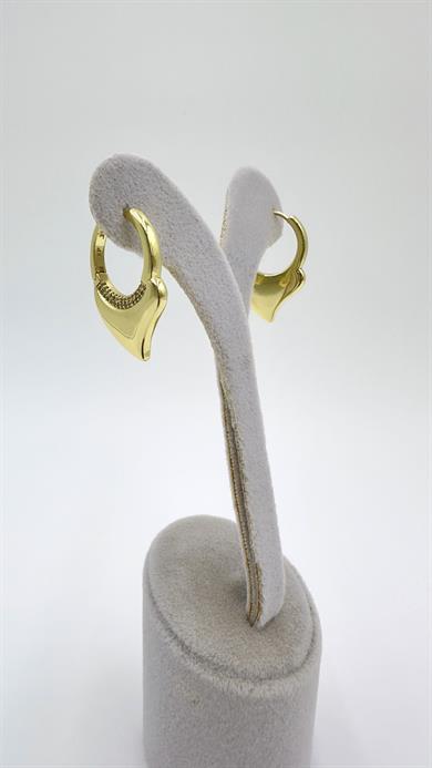 Vp 14 K Taşlı Kalp Detay Küpe