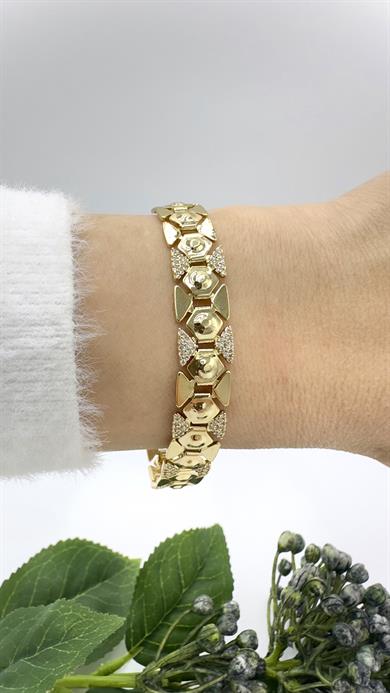 Vp 14 K Taşlı Kelebek Model Bileklik