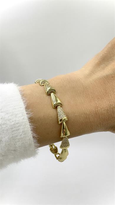 Vp 14 K Taşlı Konik Model  Bileklik