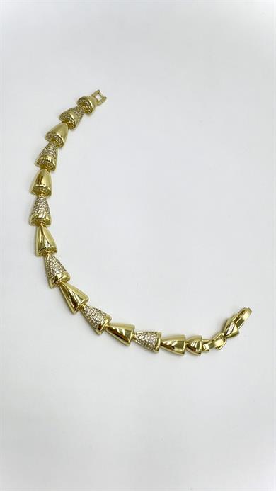 Vp 14 K Taşlı Konik Model  Bileklik