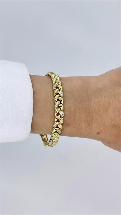 Vp 14 K Taşlı Örgü Bileklik