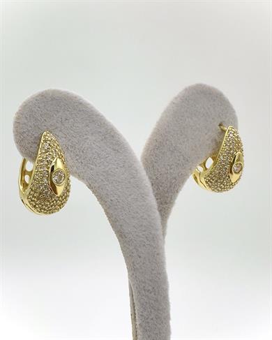 Vp 14 K Taşlı Oval Model Küpe