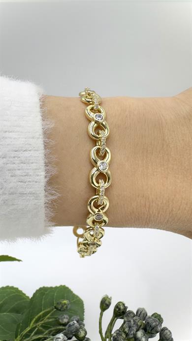 Vp 14 K Taşlı Sonsuzluk Model Bileklik