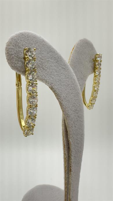 Vp 14 K Taşlı Uzun Model Küpe