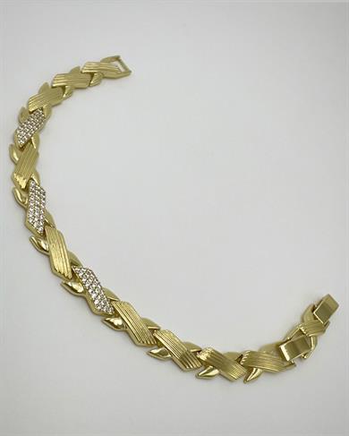 Vp 14 K Taşlı X Model Bileklik