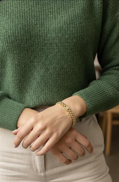 Vp 14 K Taşlı X Top Model Bileklik