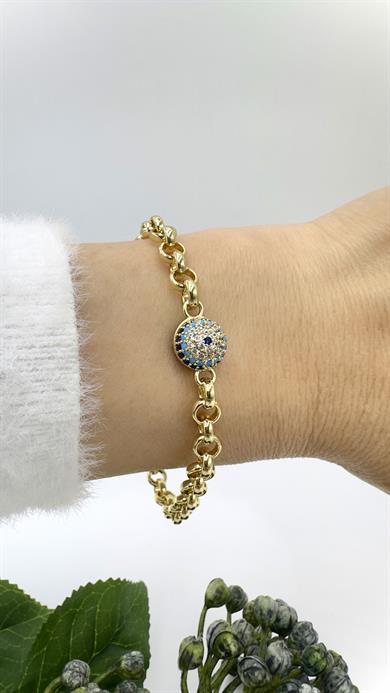 Vp 14 K Tekli Kaplan Gözü Model Bileklik