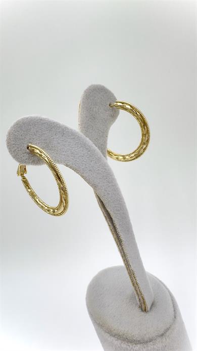 Vp 14 K Tırtıklı Halka Model Küpe