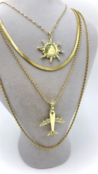 Vp 14 K Uçak Charmlı Çoklu Model Kolye