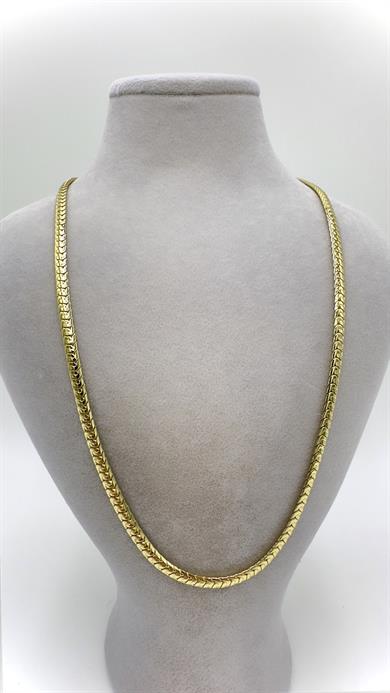 Vp 14 K Yılan Sırtı Zincir Model Kolye 55cm