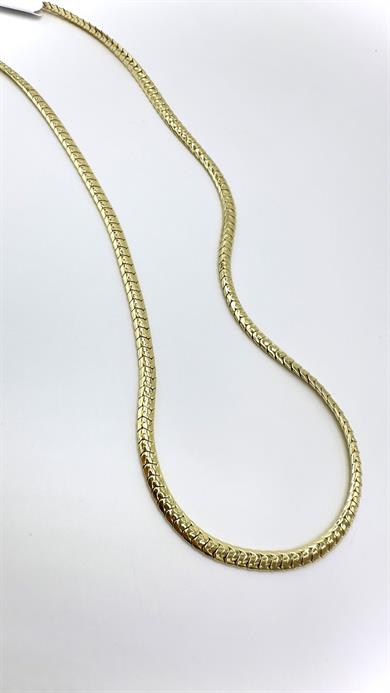 Vp 14 K Yılan Sırtı Zincir Model Kolye 55cm